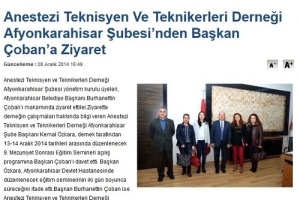 Afyon Belediye Başkanı Ziyaretimiz