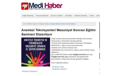 4. Seminer Duyuru Haberi