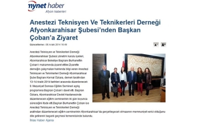 Afyon Belediye Başkanı Ziyaretimiz