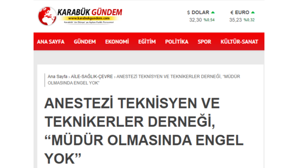 Karabük Gündem Basınında Yer Aldık